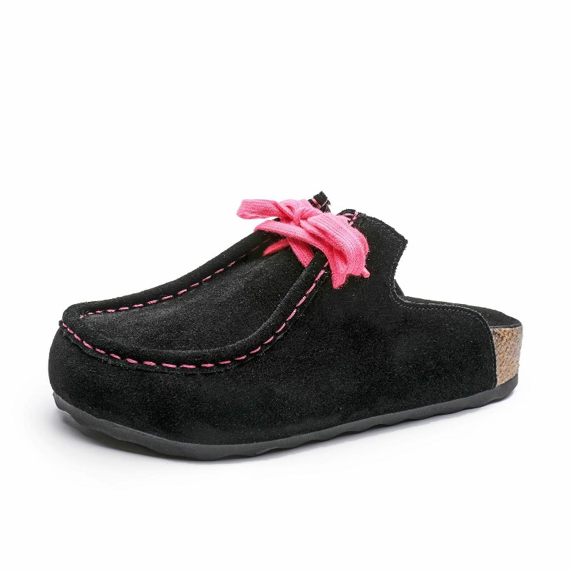 Ethnic Fashion In - 3cm Cow Suede Genuine Leather Platform