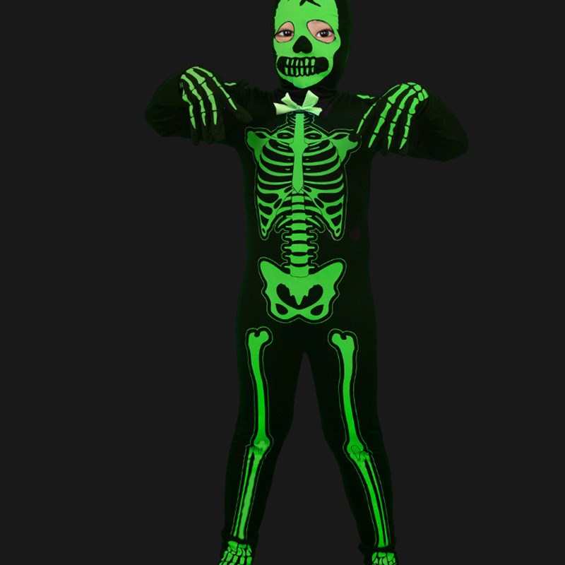 Ethnic Clothing & Online Fashion Store Khaadi Us - Black Glowing Skeleton Costume Summer Children's