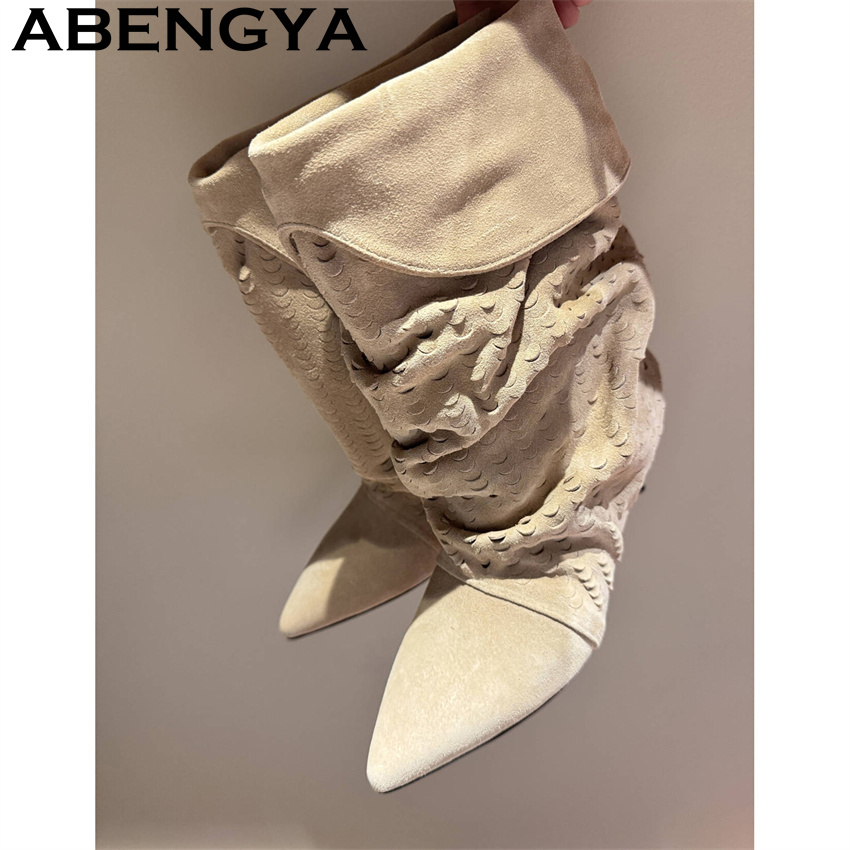 Women's Mid Calf Short Boots 2 - огляд і ціна Ethnic Fashion In