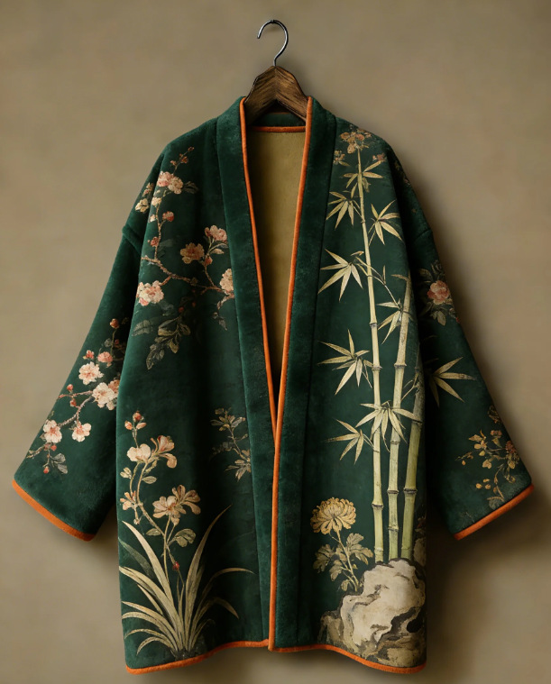 Thicken Flannel Japanese Kimon - огляд і ціна Haori Japanese Jacket