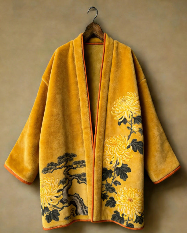 Thicken Flannel Japanese Kimon - огляд і ціна Haori Japanese Jacket