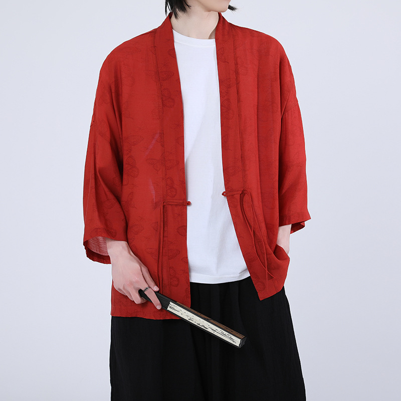 Male Japanese Kimono Plus Size - огляд і ціна Haori Japanese Jacket