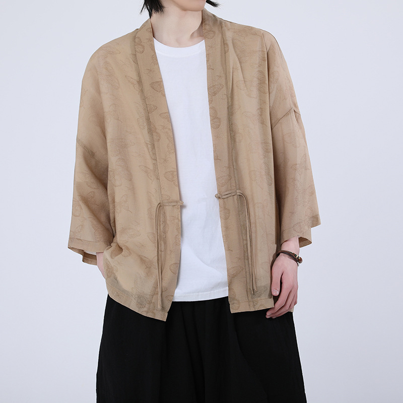 Male Japanese Kimono Plus Size - огляд і ціна Haori Japanese Jacket