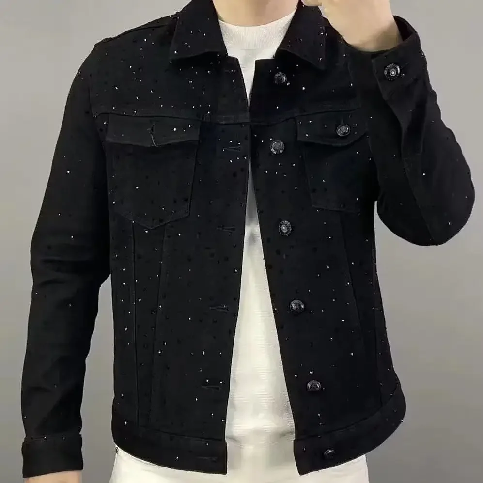 Jeans Coat for Men Button Casu - огляд і ціна Haori Japanese Jacket