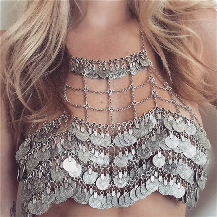 Beach Gypsy Coin Tassel Sexy B - огляд і ціна Ethnic Fashion Co In