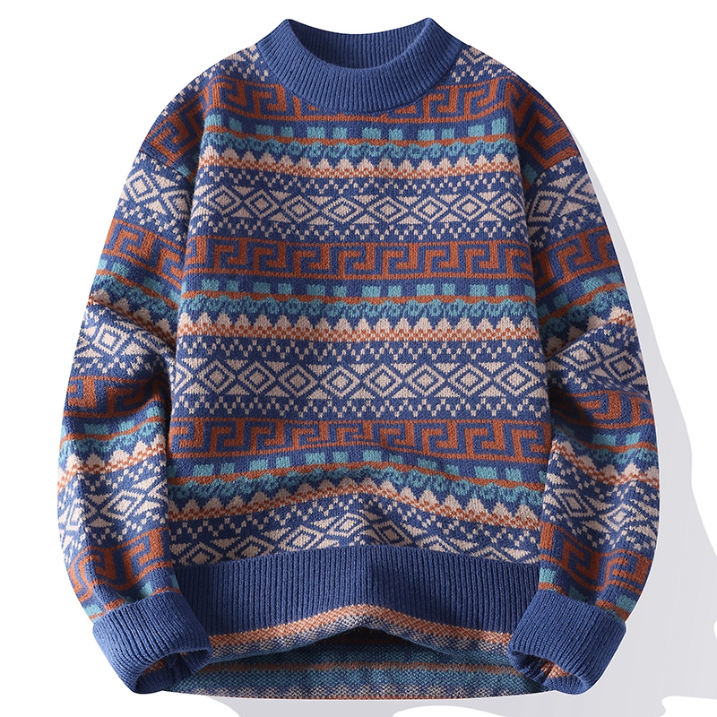 Trendy Men's Round Neck Sweate - огляд і ціна Fashion Ethnic Wear For Men