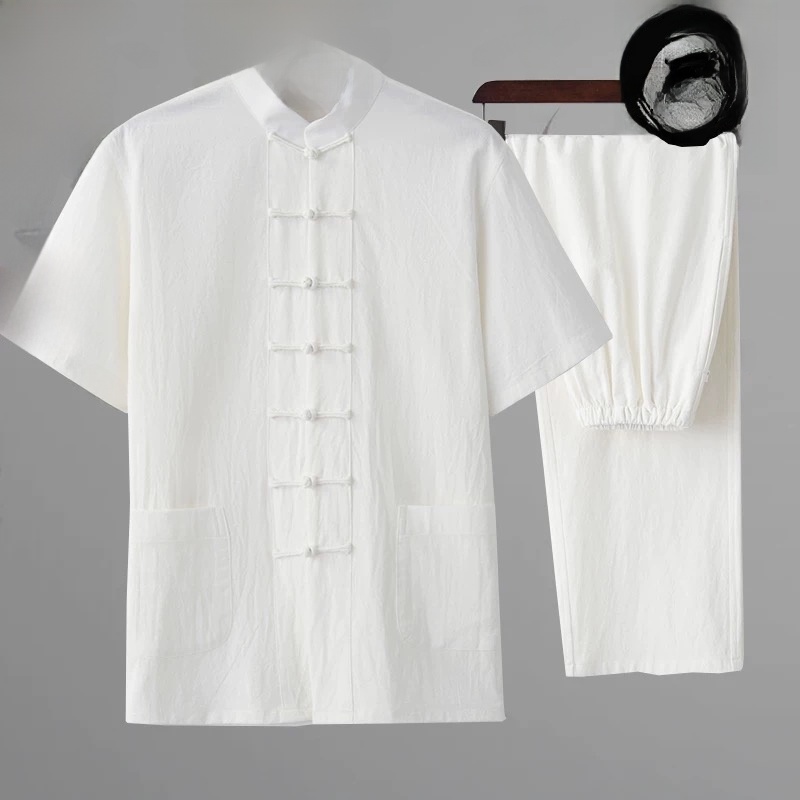 Summer Cotton Linen Youth Hanf - огляд і ціна Fashion Ethnic Wear For Men